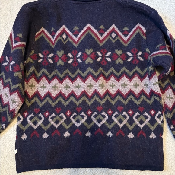 Vintage Aztec / Navajo / Tapestry unbranded button up woven jacket, sz L - Picture 6 of 6